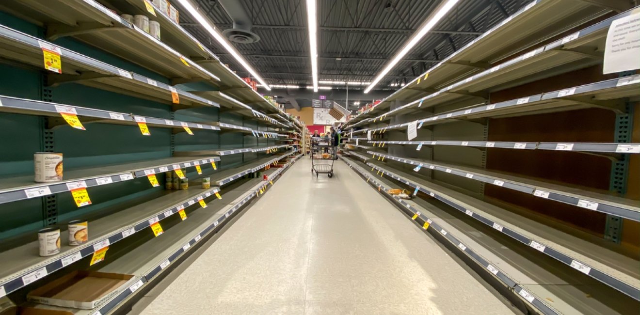 Empty Grocery Shelves