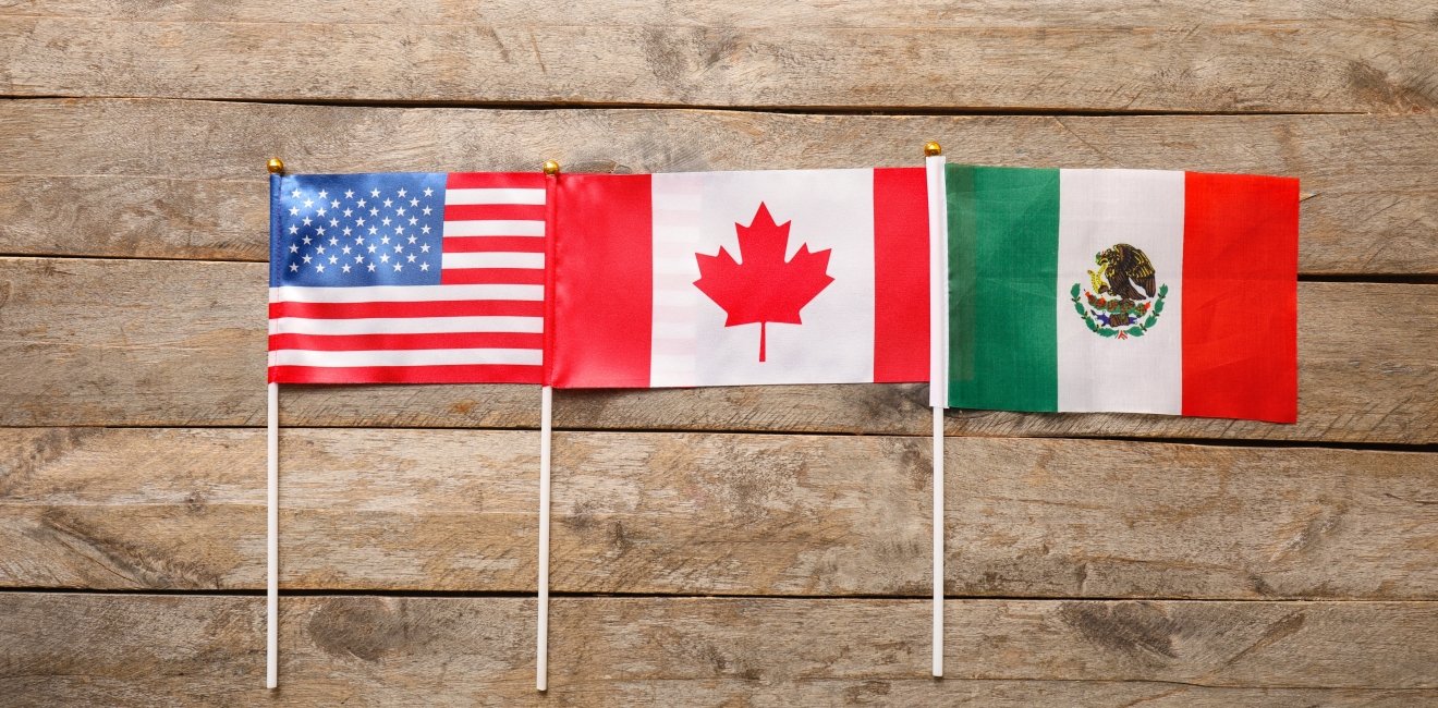 flags of us mexico and canada