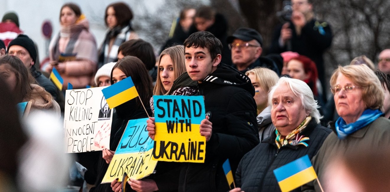 Stand With Ukraine rally in Latvia