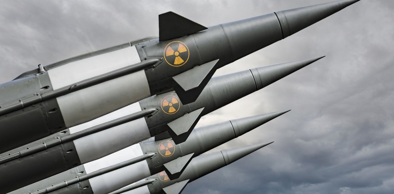 Image of missiles with warheads