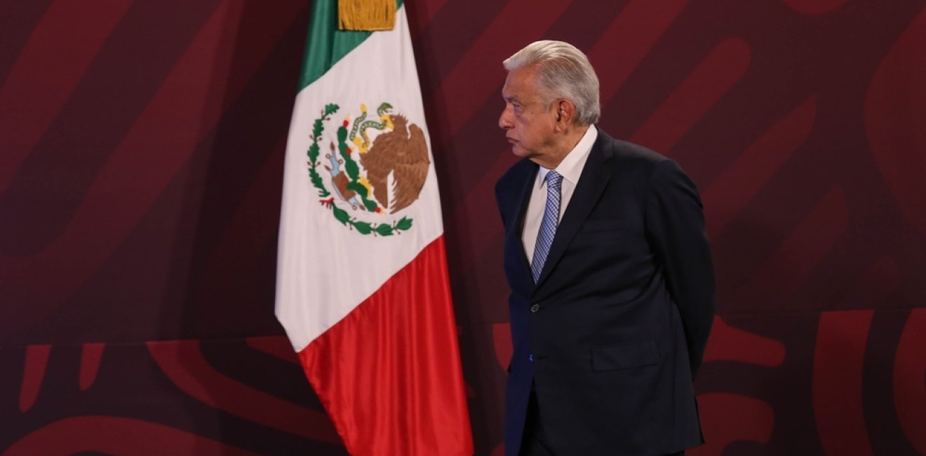 AMLO with flag