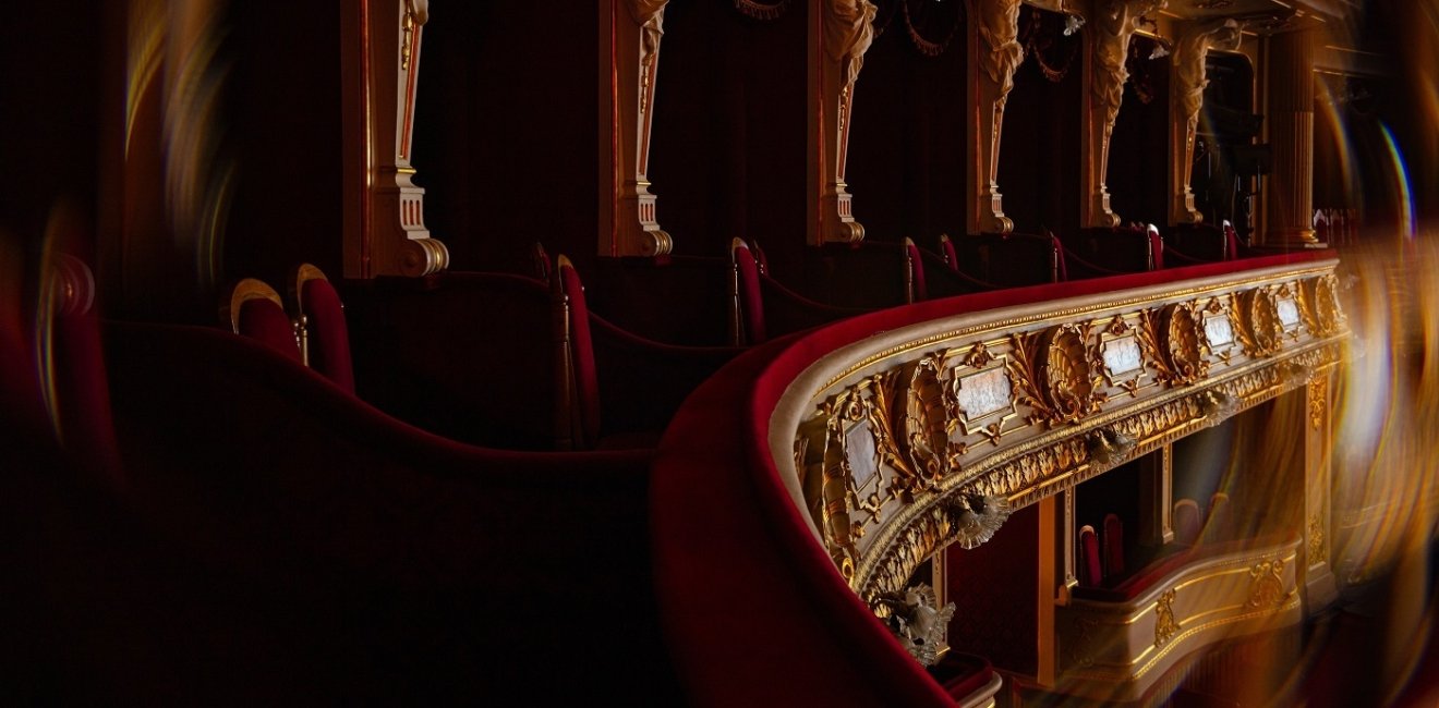 View from balcony seating at the Lviv Ballet