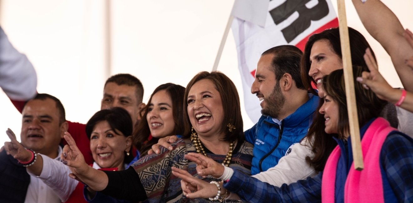 Tlaxcala, Tlaxcala Mexico December 23 2023. Xóchitl Gálvez, candidate for the presidency of Mexico during an information assembly in Tlaxcala.