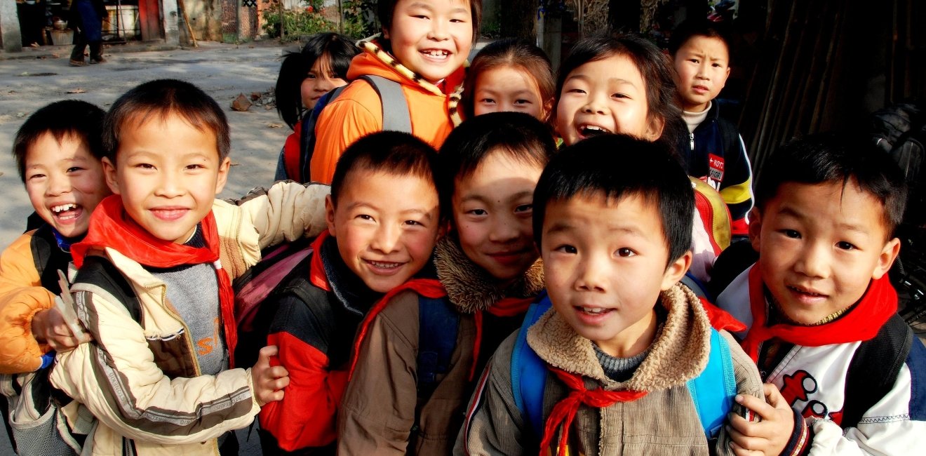 Smiling Chinese Children