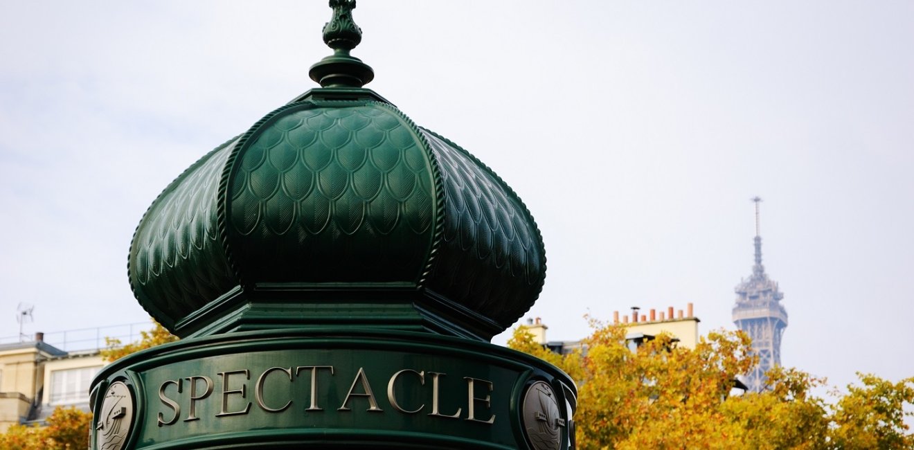 Paris advertising column