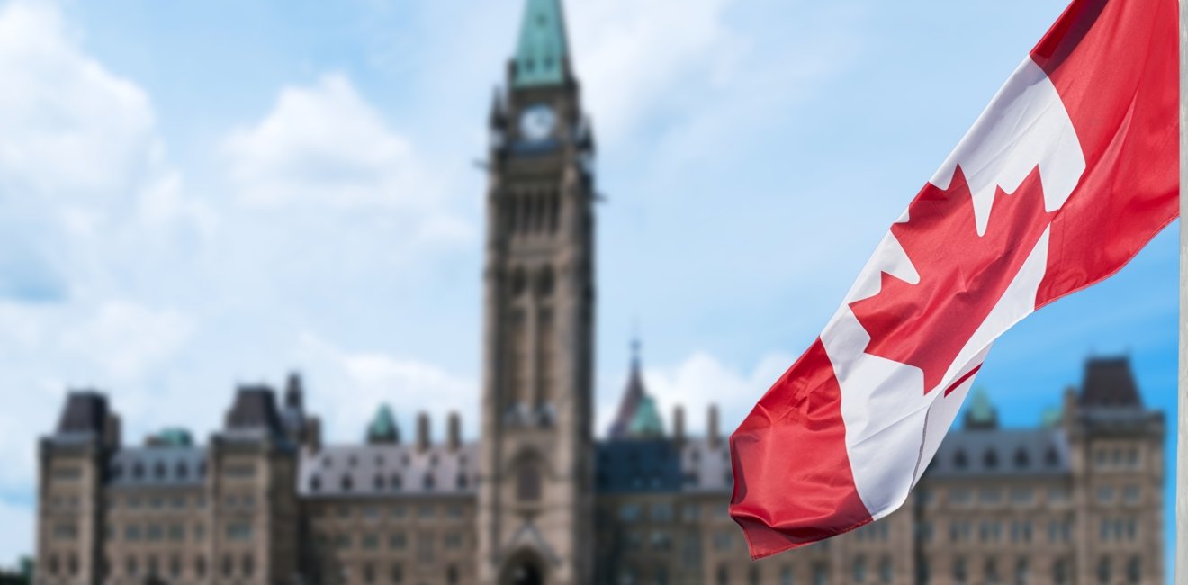 Canadian Parliament Flag