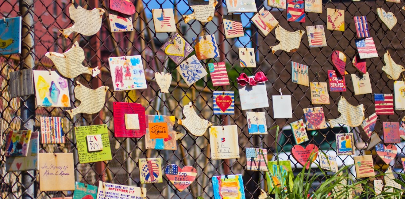 9/11 Tiles in Greenwich Village