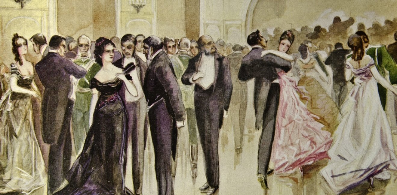 Anna Karenina ball scene illustration