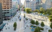 14th Street Looking West: Rendering for the Union Square Vision Plan.  Marvel, courtesy of Union Square Partnership. 2021.