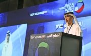 Dr. Thani bin Ahmed Al Zeyoudi, Minister of State for Foreign Trade at UAE Economy Ministry, talks during the Global Investment Forum in Dubai, United Arab Emirates