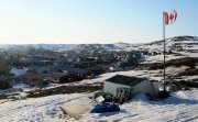 Iqaluit with Canada Flag