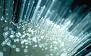 Close up of fiber optics