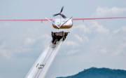 Drone launch over Ghana. Photo by Zipline, used with permission.