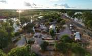 Houses submerged in water during heavy rains, floods in Kenya