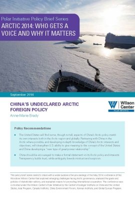 China's Undeclared Arctic Foreign Policy