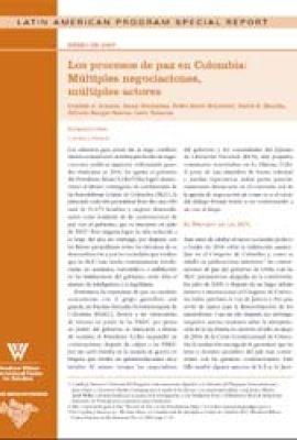 Los procesos de paz en Colombia