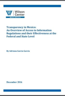 Transparency in Mexico: An Overview of Access to Information Regulations and their Effectiveness at the Federal and State Level