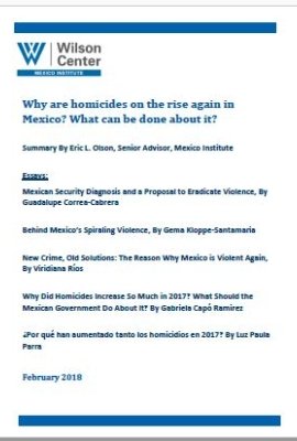 Why are Homicides on the Rise Again in Mexico? What Can Be Done About It?