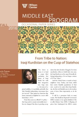From Tribe to Nation: Iraqi Kurdistan on the Cusp of Statehood