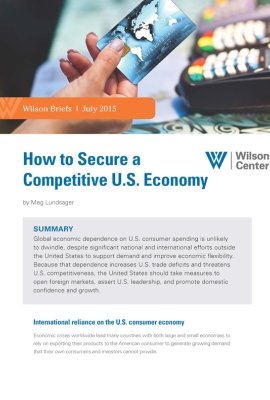 How to Secure a Competitive U.S. Economy