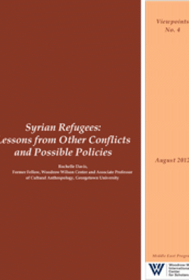 Syrian Refugees: Lessons from Other Conflicts and Possible Policies