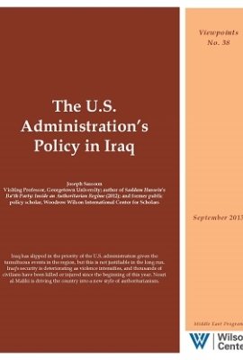 The U.S. Administration’s Policy in Iraq