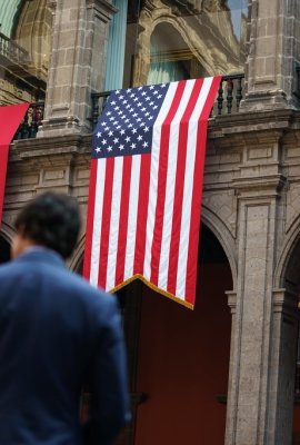 Canada, US, Mexican Flags at NALS in Mexico City