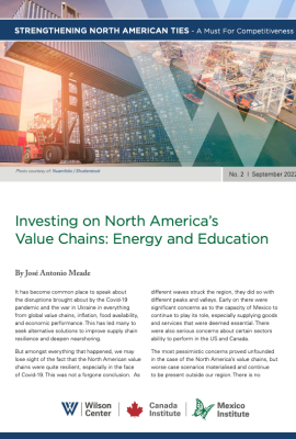 Investing in North America’s Value Chains: Energy and Education