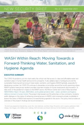 WASH Within Reach: Moving Towards a Forward-Thinking Water, Sanitation, and Hygiene Agenda