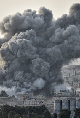 Explosion in Kobane, Syria