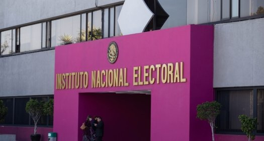 Mexico City, Mexico March 1 2023. Main building of the National Electoral Institute of Mexico.