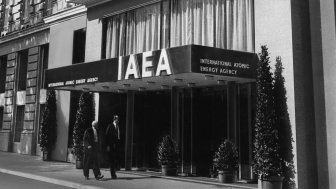 Headquarters of the International Atomic Energy Agency (IAEA) in Vienna, Austria. September 1977. Photo Credit: IAEA