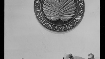 OAS representatives discuss Cuba on the morning of October 23, 1962 (Source: Library of Congress,  ppmsca 41046)