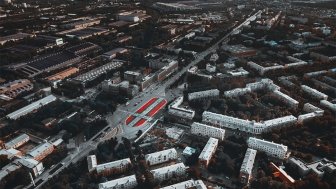 Photo: Aerial view of the calligraphic artwork by Pokras Lampas. Image taken from Instagram, @pokraslampas, photo series credit: Photo: Aerial view of the calligraphic artwork by Pokras Lampas. Image taken from Instagram, @pokraslampas, photo serise credit: @ural_geographic and @denbych Albert Gabsatarov and Dmitry Bychkovsky/“Stenograffia”