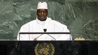 Al Hadji Yahya A.J.J. Jammeh, President of the Gambia, addresses the general debate of the sixty-fourth session of the General Assembly. 24/Sep/2009. United Nations, New York. UN Photo/Erin Siegal. www.unmultimedia.org/photo/