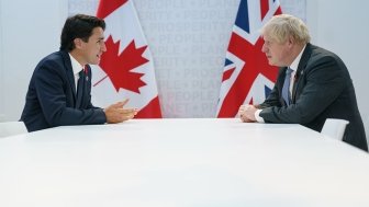 PM Trudeau and PM Johnson 