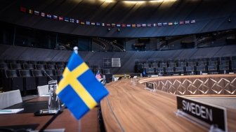 Swedish flag at NATO