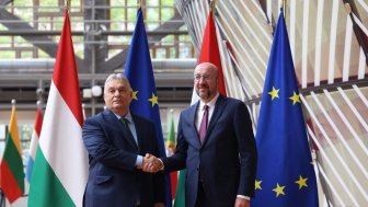 European Council President Charles Michel meeting with Hungarian Prime Minister Viktor Orbán, July 1, 2024