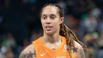 Brittney Griner pictured in Target Center in Minneapolis, MN on July 14, 2019