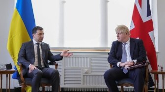 Boris Johnson and Zelensky