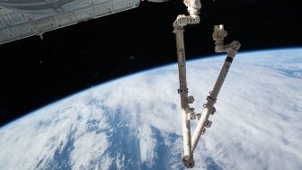 Canadarm2 in space