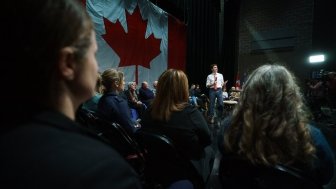 Justin Trudeau at a Canadian Town Hall