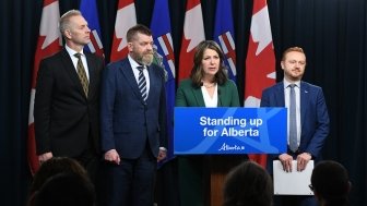 Danielle Smith at Alberta Press Conference