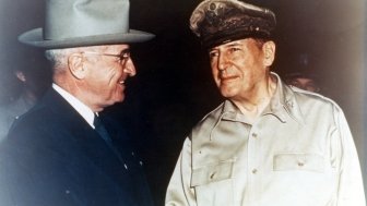 Truman and MacArthur, Wake Island, October 14, 1950