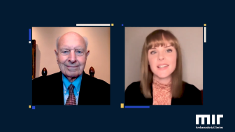 Thomas R. Pickering and interviewer Hanna Notte