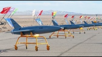 A picture with multiple Iranian drones.