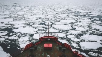 Arctic sea ice picture large