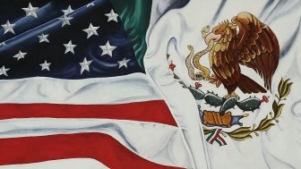 U.S. & Mexico Flags