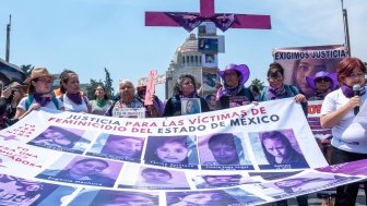 Women protest femicides in Mexico