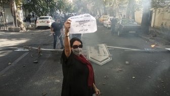 Iran Protest Sign